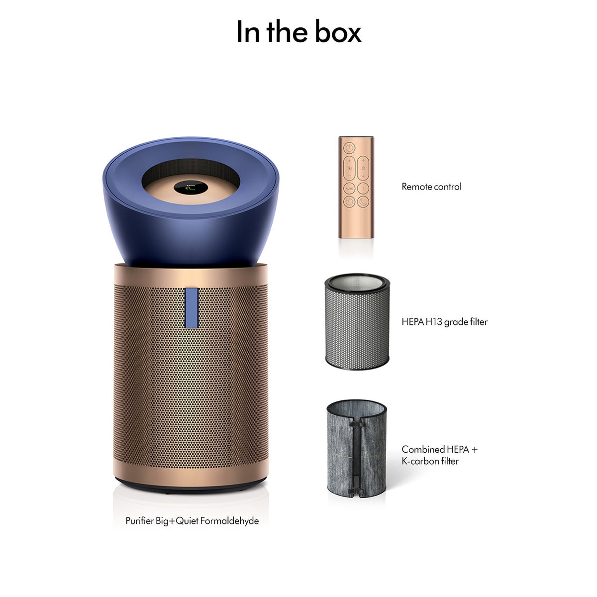 Dyson BP04 Purifier Big+Quiet Formaldehyde Fan - Prussian Blue / Gold - (545814-01)