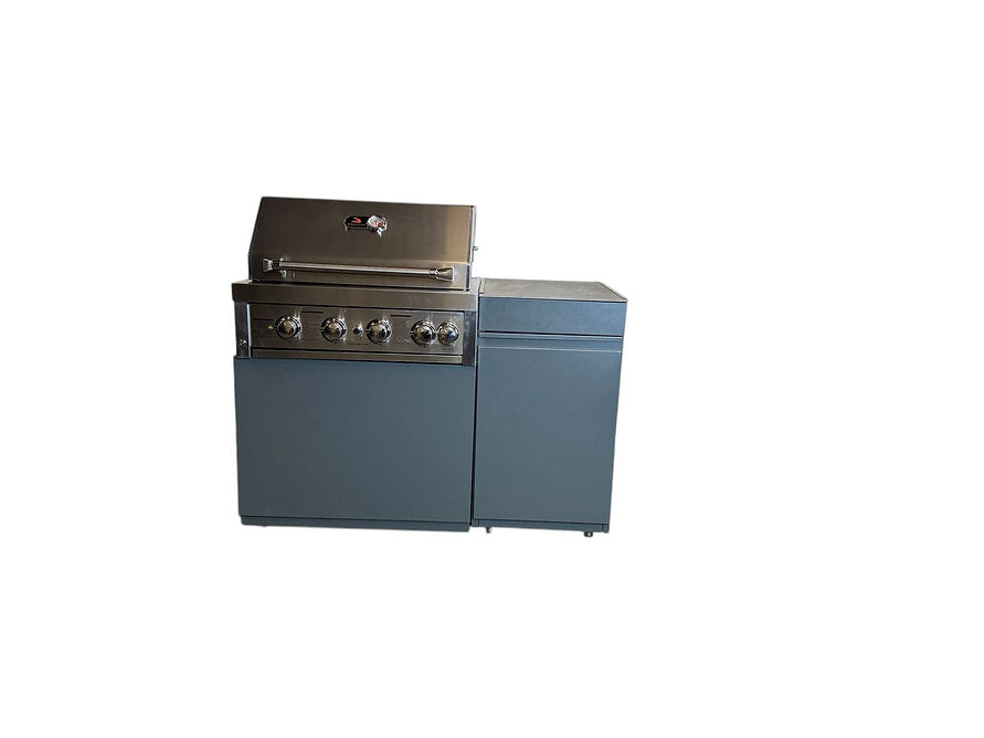 Vision BBQ Bare Base and Gas Storage Station (Unit Only) Outdoor Modular Kitchen Unit