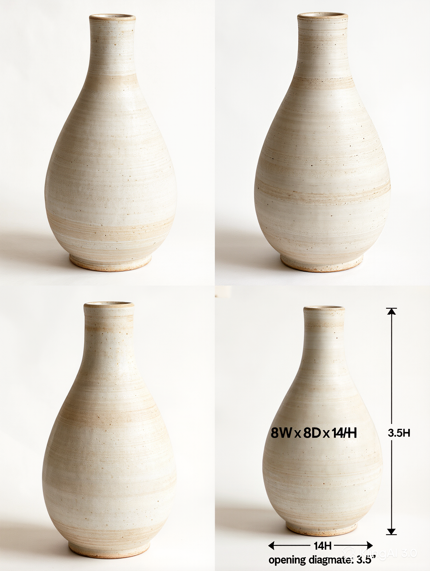 Novarin Elegant Ceramic Vase with Minimalist Design