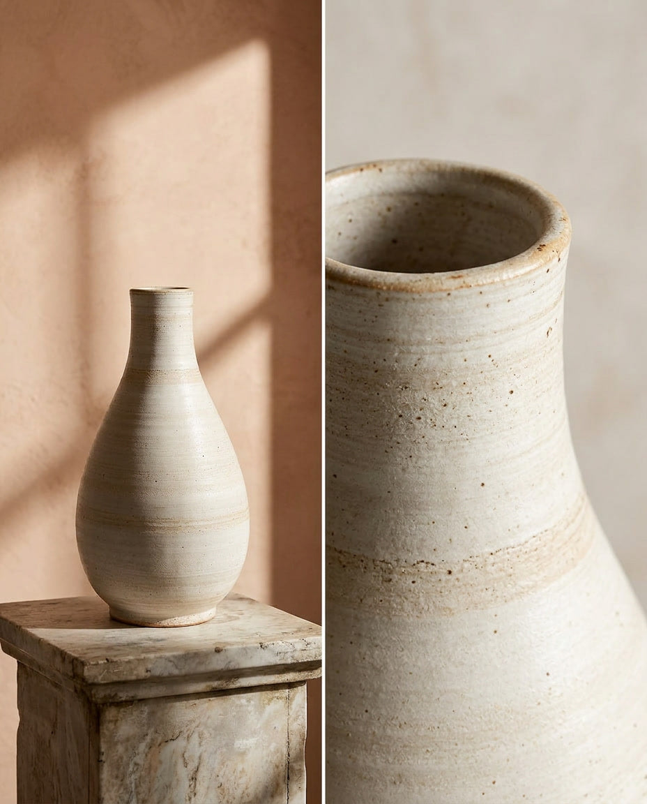 Novarin Elegant Ceramic Vase with Minimalist Design