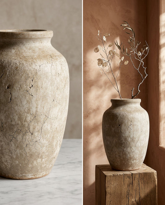Primevio Antique Limestone Vase